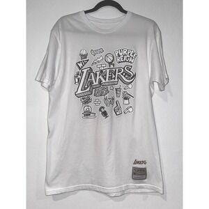 Lakers Shirt Mitchell & Ness Doodle Graphic T-Shirt Hardwood Classics NBA